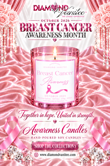 Breast Cancer Awareness Candle